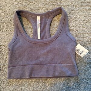 Free people go to sports bra in washed driftwood size medium/large
